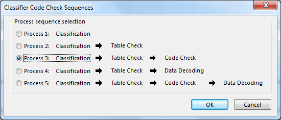 Check For Classification Classifier Code Check Sequences